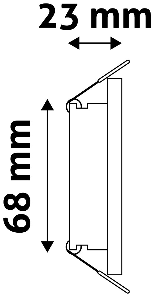 Rám pro žárovky GU10 Aluminium